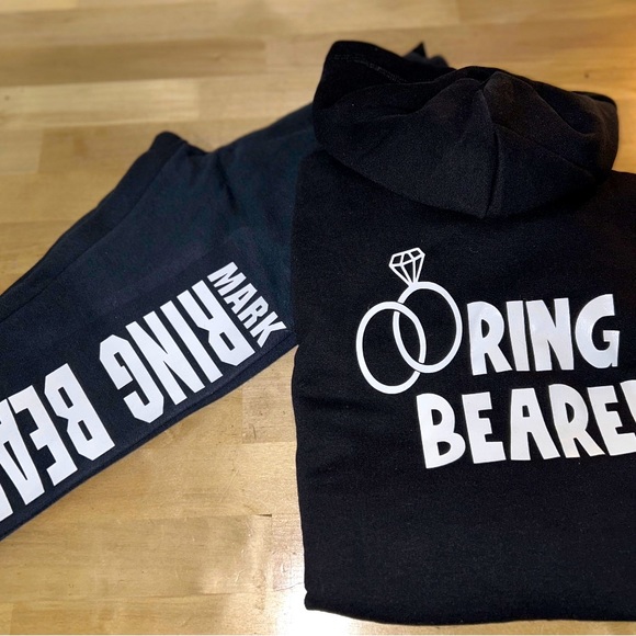 Ring bearer custom sweatsuit - Picture 1 of 1